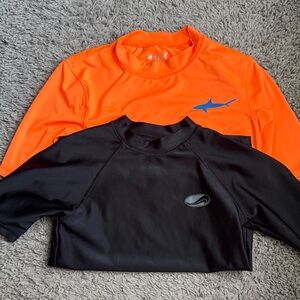Cat & Jack Orange and Black & Arizona Jean Co. Black Rashguard Set